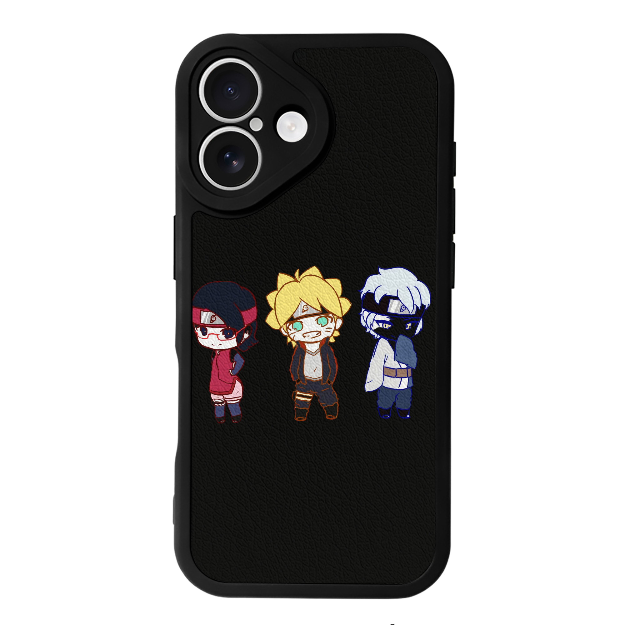 （画像用） NARUTO -ナルト- うずまき ボルト Uzumaki Boruto 【iPhone 16シリーズ対応】シリコンスマホケース（レザー調） 材質：シリコン
